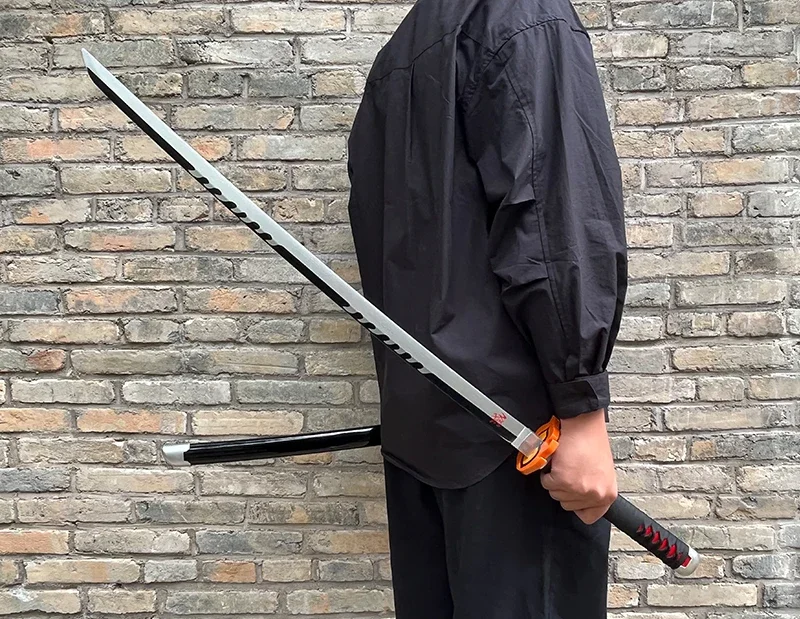 40inch Demon Slayer Katana Schwert Anime Kimetsu No Yaiba Mitsuri Cosplay Ninja Knife Real Size Japanese Samurai Sword Toy Gift – Detail 11