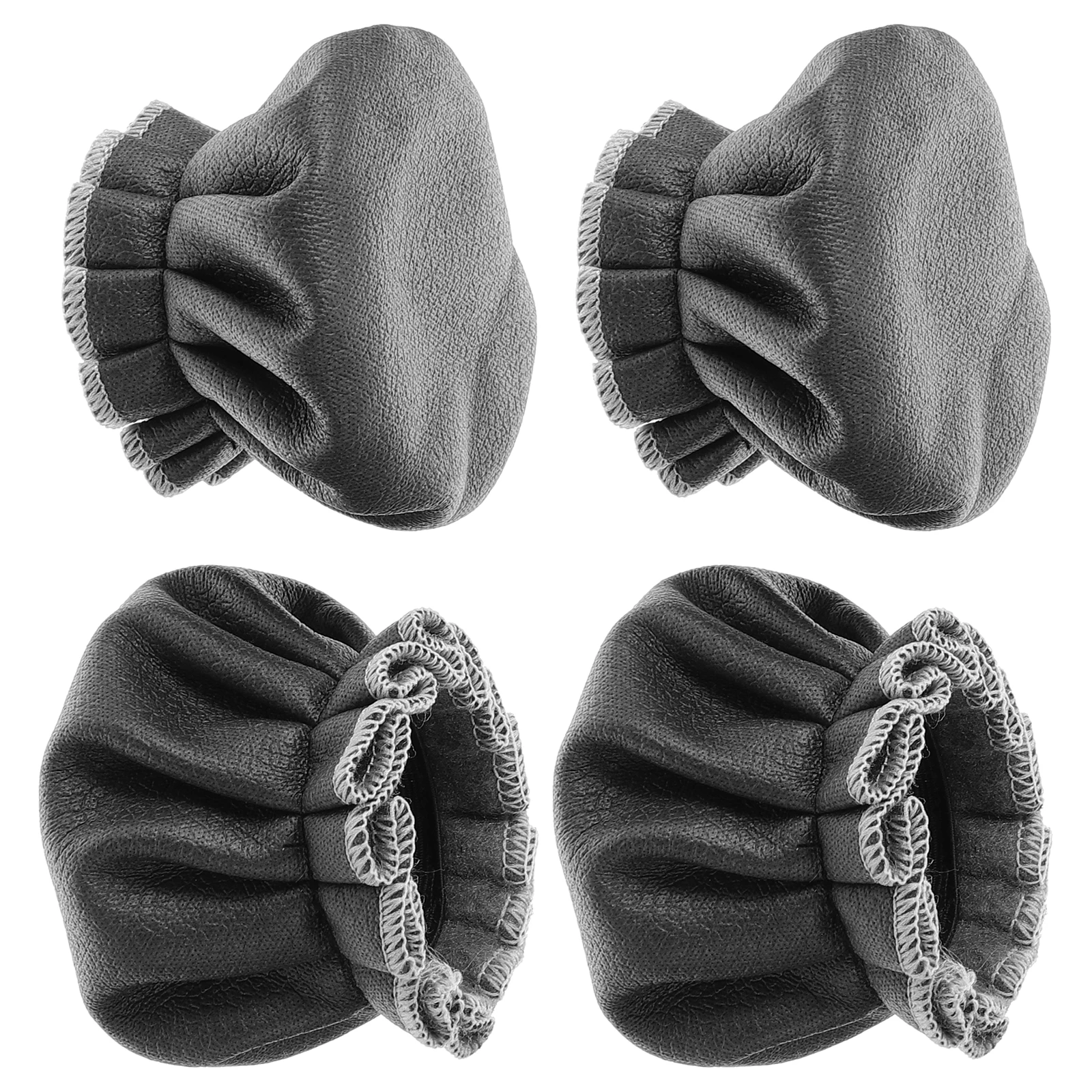 

4pcs Piano Pedal Cover Leg Protectors Chair Foot Bench Pu Feet Covers Furniture Leg Splashproof Dirtproof PU Material Easy