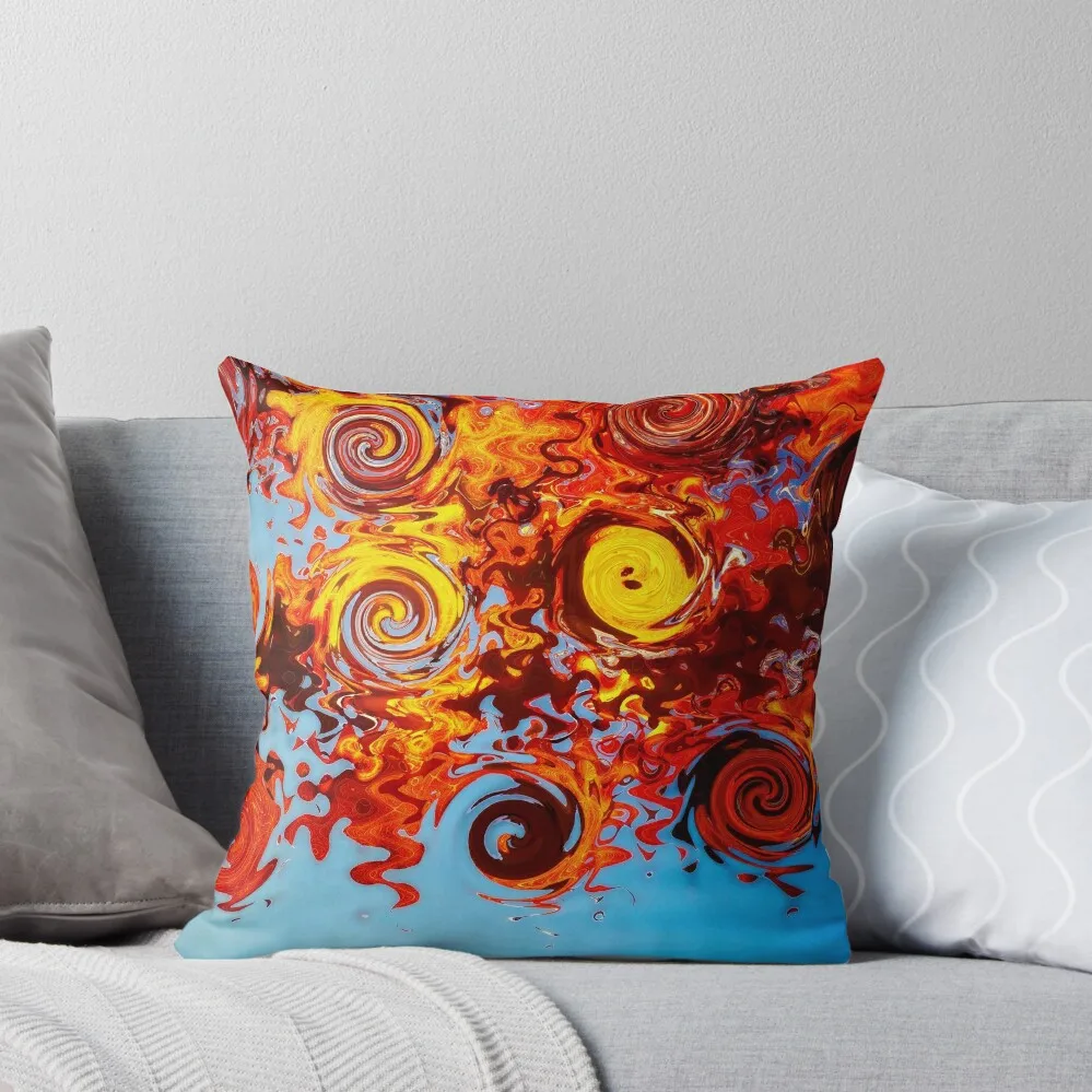 

Abstract Autumn Leaves and Autumnal Hues - Colors of Autumn 8 of 12 Throw Pillow anime girl Cushions Cover pillow