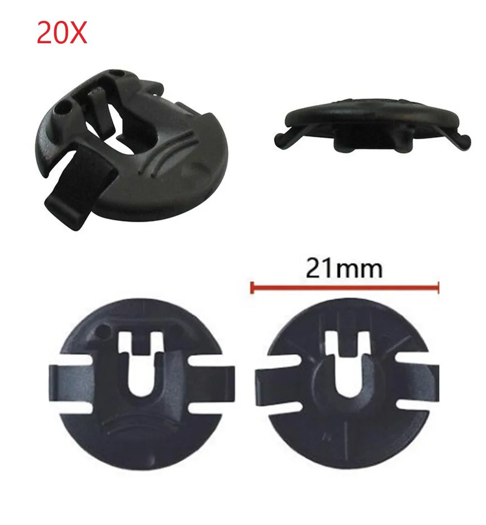 

Splash Clamp Splash Guard Clips Inner Lining Plastic Fastener T21 Washer Wheel Arch 20piece Accessories Black Car High Quality