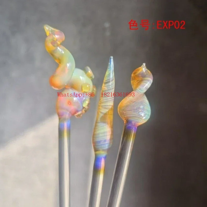Limited Offer Exp02 Lemon, Amber Violet Variant, Burnt Glass Color, Lamplighter Glass Rod, Colored Glazed Hard Material