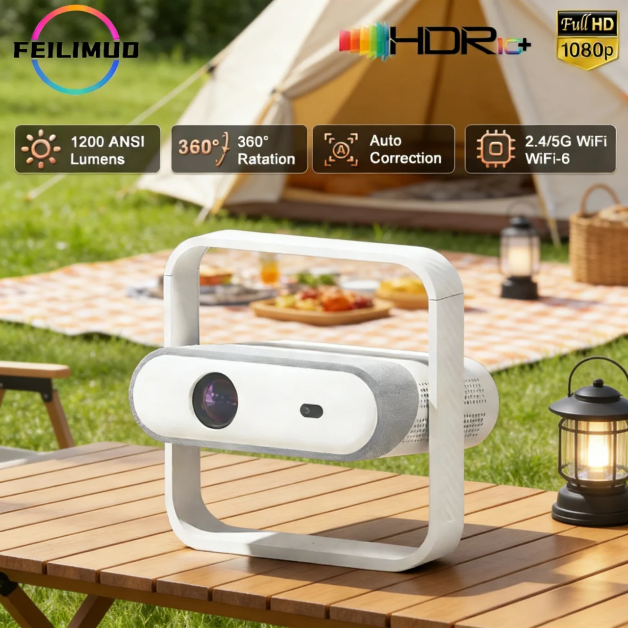 

Feilimud Z7 вертикальная версия Android 1200ANSI люмен 1080P умный ТВ-проектор для домашнего кинотеатра высокой четкости