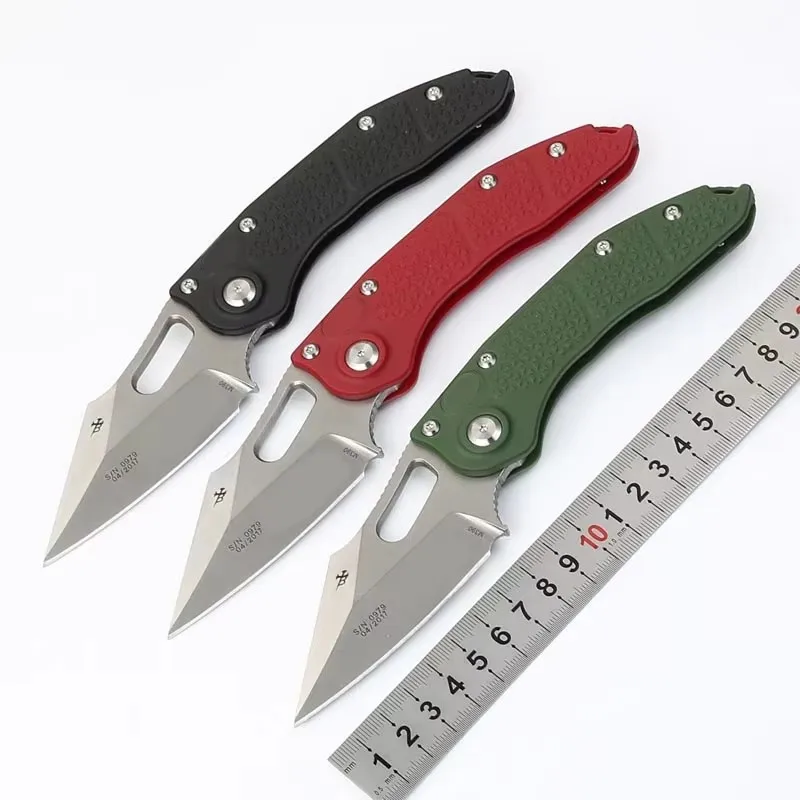 سكين Miker Stitch Flipper القابل للطي D2، مقبض من ألياف النايلون الزجاجية أداة EDC خارجية