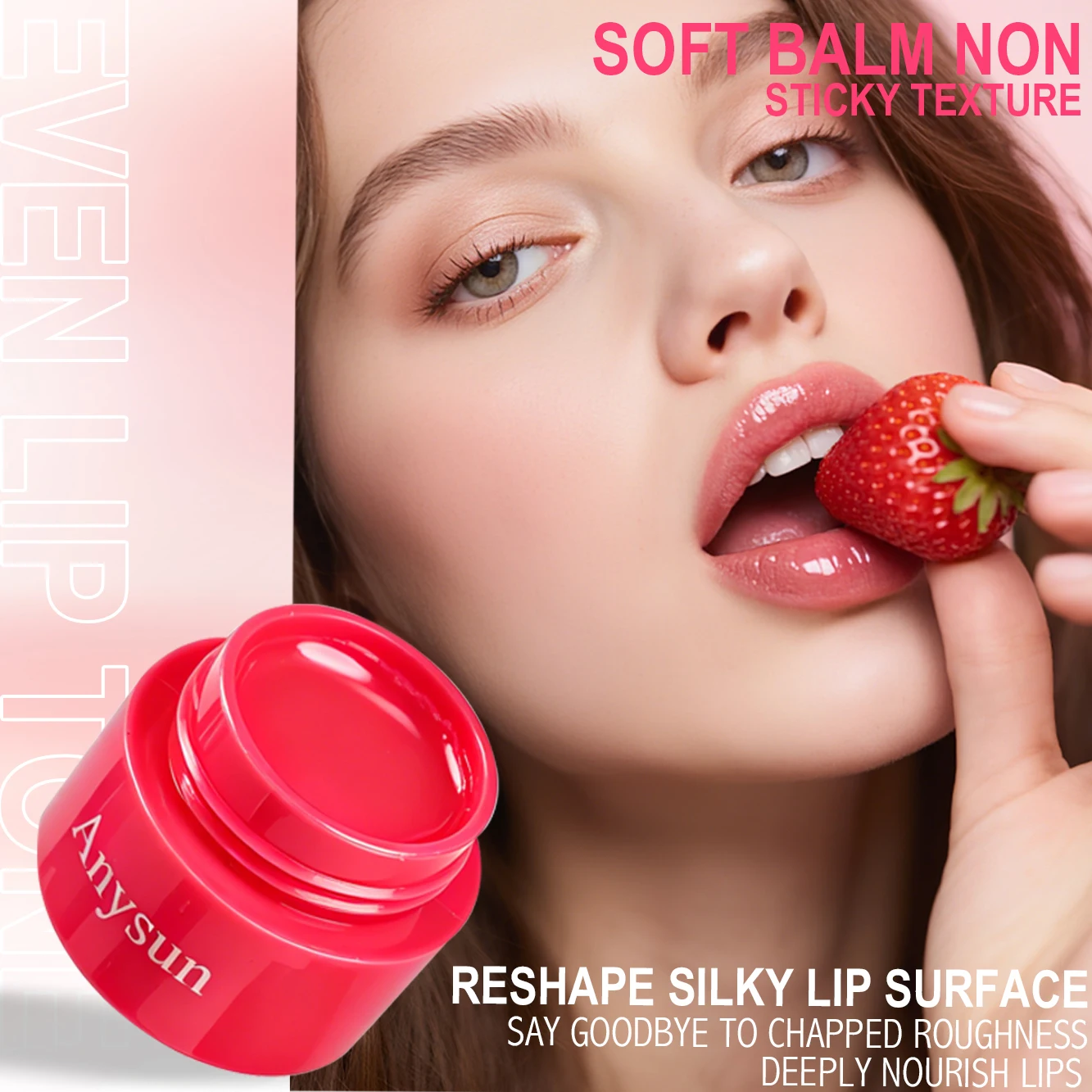 Anysun Set Of Fruit Lip Mask For Daily Repair, Fade Lip Lines, Moisturize, Waterproof And Anti-Peeling Lip Care Set view 2