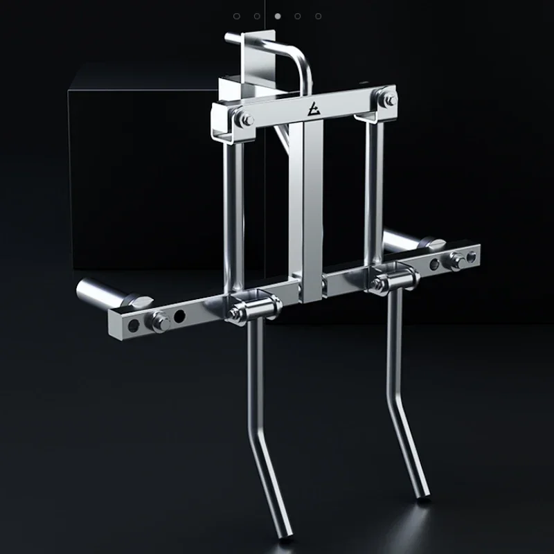 Stainless steel side lift extension rack squat rack accessories straight arm clamp chest shoulder trainer home fitness