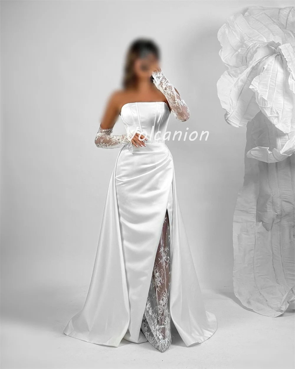 Индивидуальные высококачественные элегантные шармезные драпированные длинные платья трапециевидной формы без бретелек на заказ платья для особых случаев современный стиль классический