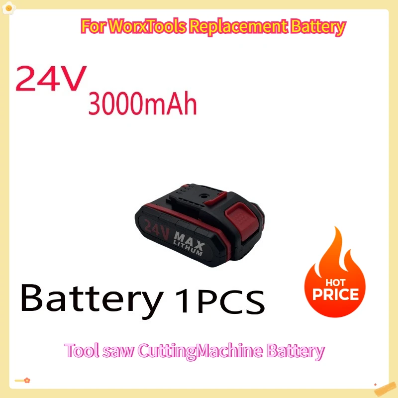 

24V 3000mAh rechargeable lithium-ion battery, suitable for 21V 36VF 48VF cordless electric screwdriver, electric impact drill..-