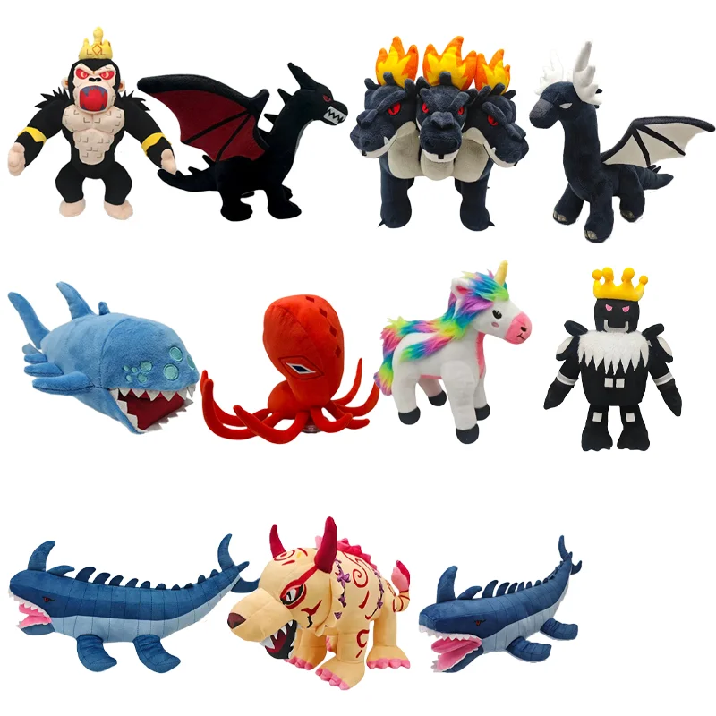 New Hot Cartoon Game Steal An Egg Series Plush Toy Soft Anime Animal Dragon Rainbow Unicorn Peripheral Plushie Fan Birthday Gift