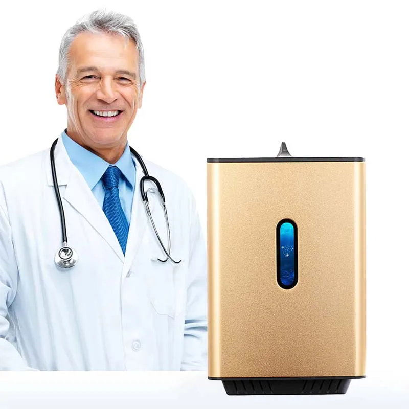 Mini Portable Molecular H2 O2 Browns Gas Hydrogen Inhaler Device PEM SPE Hydrogen Inhalation Therapy Breathing Machine 225ml