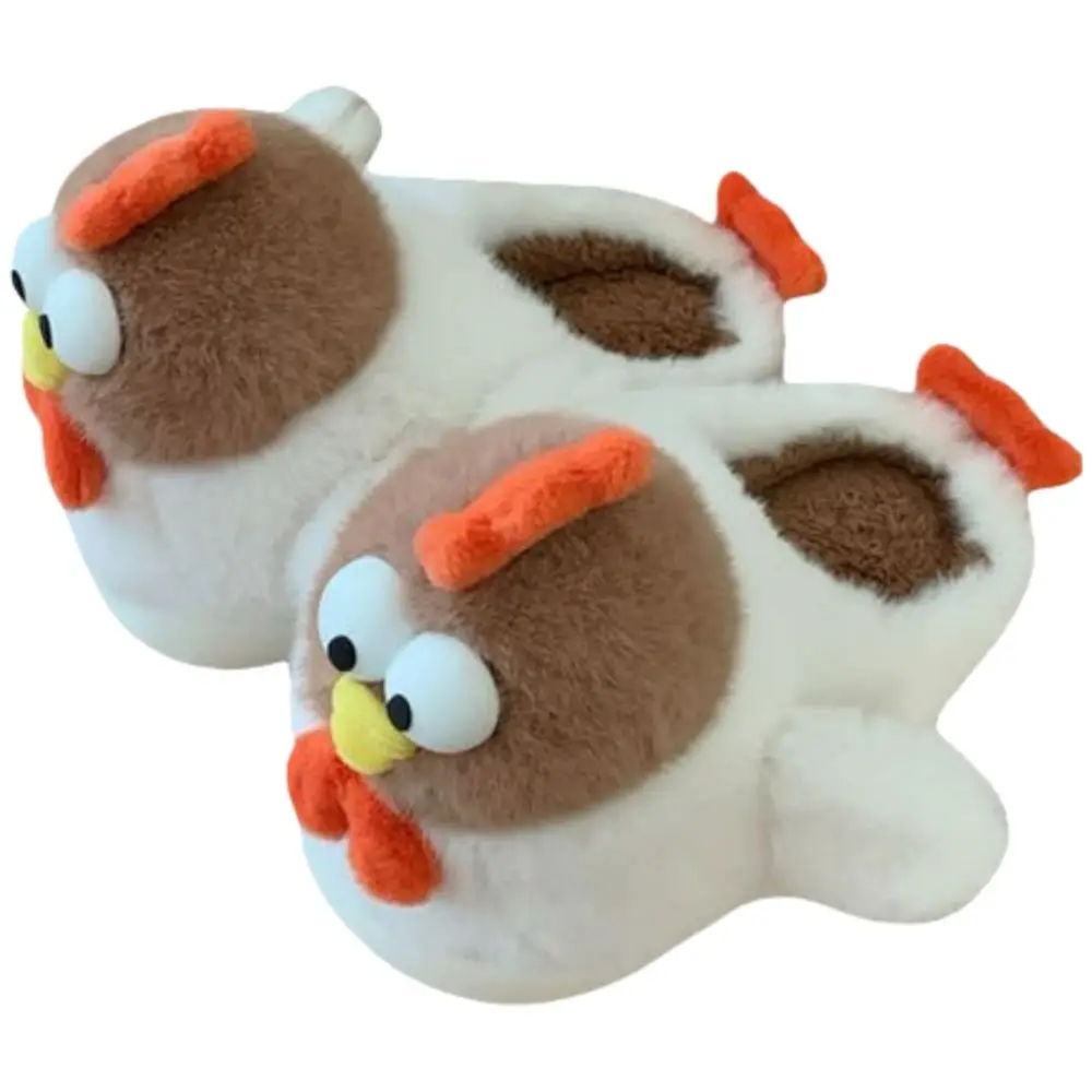 

Cute Fluffy Chick Slippers Memory Foam Animal Winter Women's Slippers Comfortable Warm Men's Cotton Shoes House Indoor Outdoor