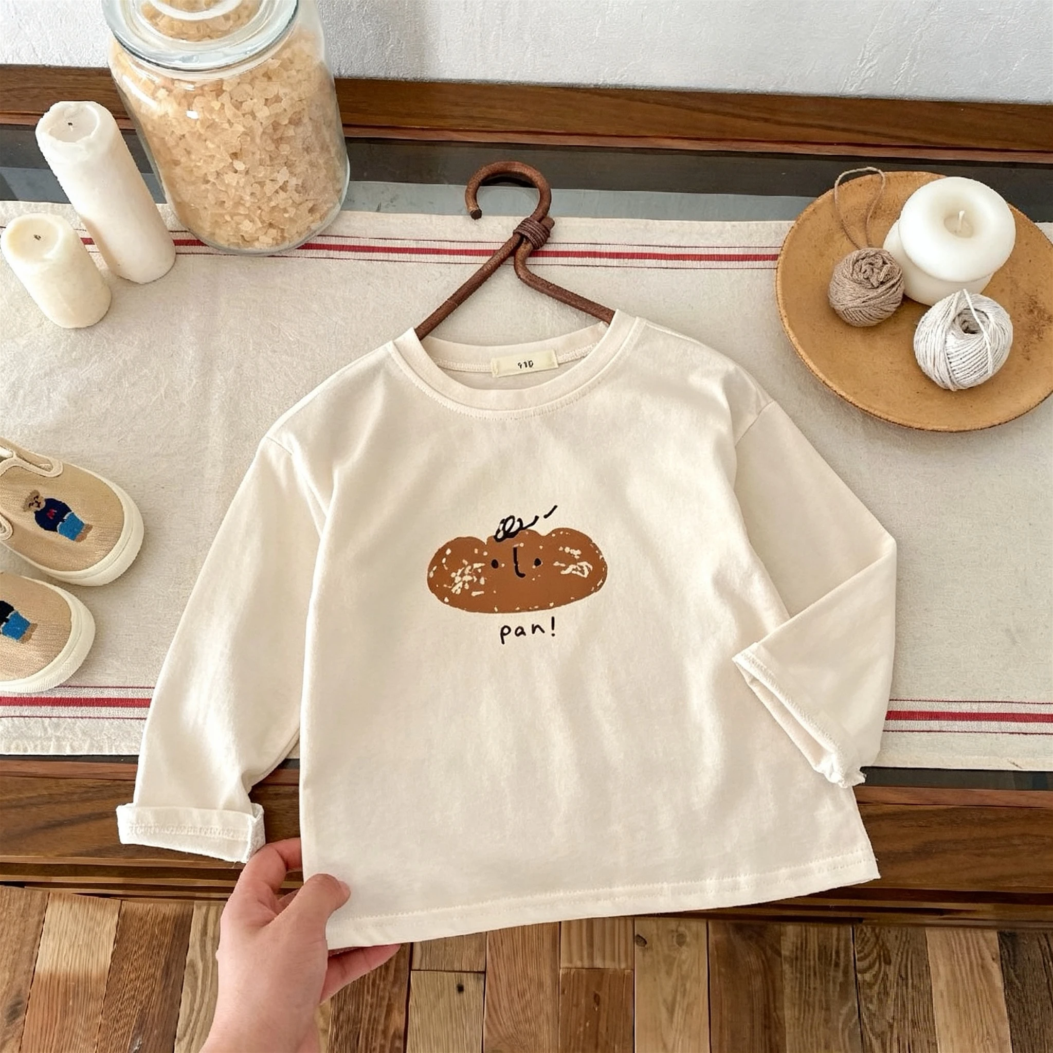 Spring/fall Kids Clothing Simple Korean Children Long Sleeve Tees Tops Bottoming Shirt Round Collar Pullover Boy Girl Blouse