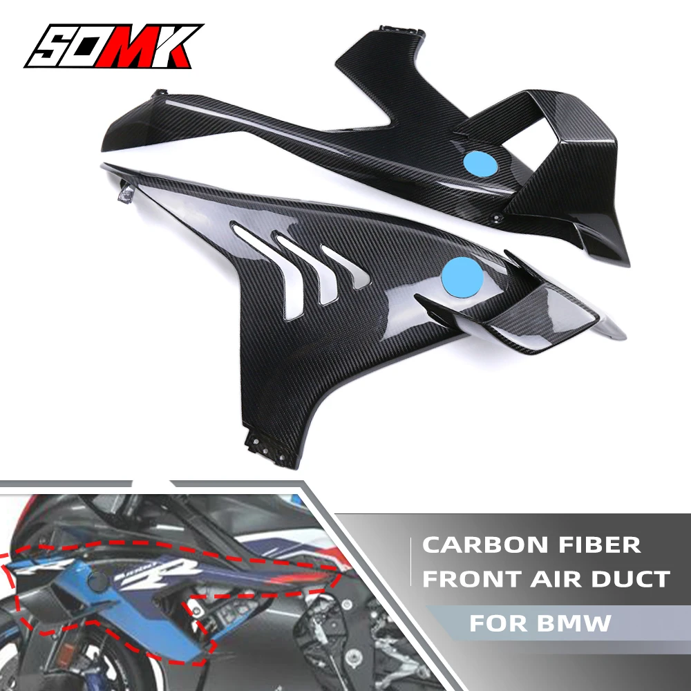 M1000RR 2023 Carbon Fiber Side Panels With Winglets Trim Fairings For BMW M1000 RR 2024 Motorcycle Accessories Fairing Kits