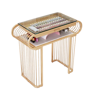 rr-Nordic New Nail Set Nail Table Double Glass Surface Single Double Triple Special Economic Nail Table and Chair#