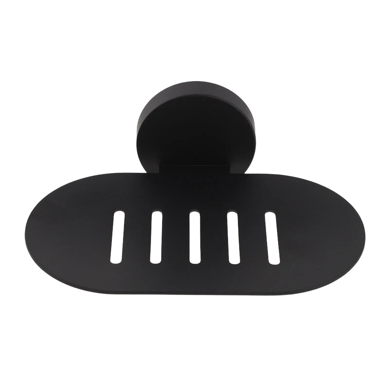 

Black Wall Mounted Soap Dish Stainless Steel Drainage Tray Soap Saver for Shower Bathroom Wall Space Saving Self Draining