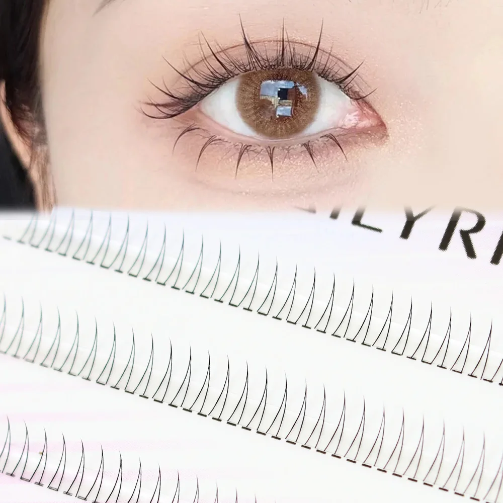 

A Curl V Shape Black Under Eyelash Comic Eye Lashes Natural Bottom Lashes Soft Manga Eyelashes Bunches Eyelash Clusters Korean