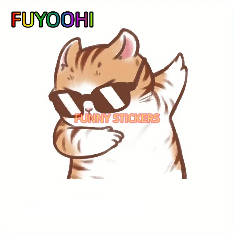 

FUYOOHI Cute Cat Sticker For Cars, Furniture, And More - Fun And Creative Decoration