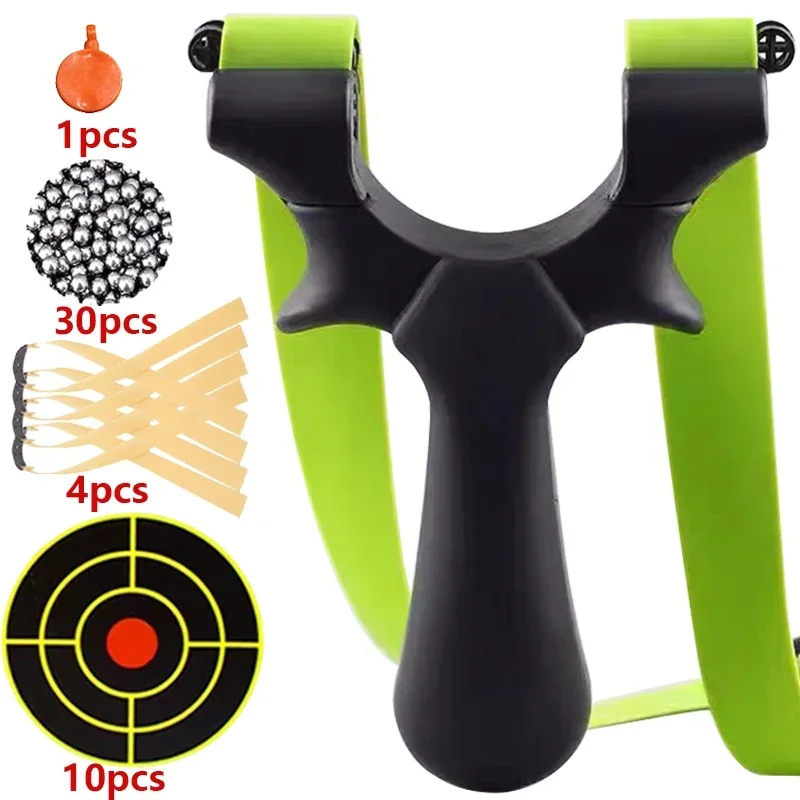 

Outdoor Precision Shooting Slingshot 4 Series Sight Resin Integrated Slingshot Target Paper Steel Ball Flat Rubber Band Practice