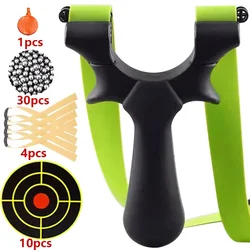 Outdoor Precision Shooting Slingshot 4 Series Sight Resin Integrated Slingshot Target Paper Steel Ball Flat Rubber Band Practice