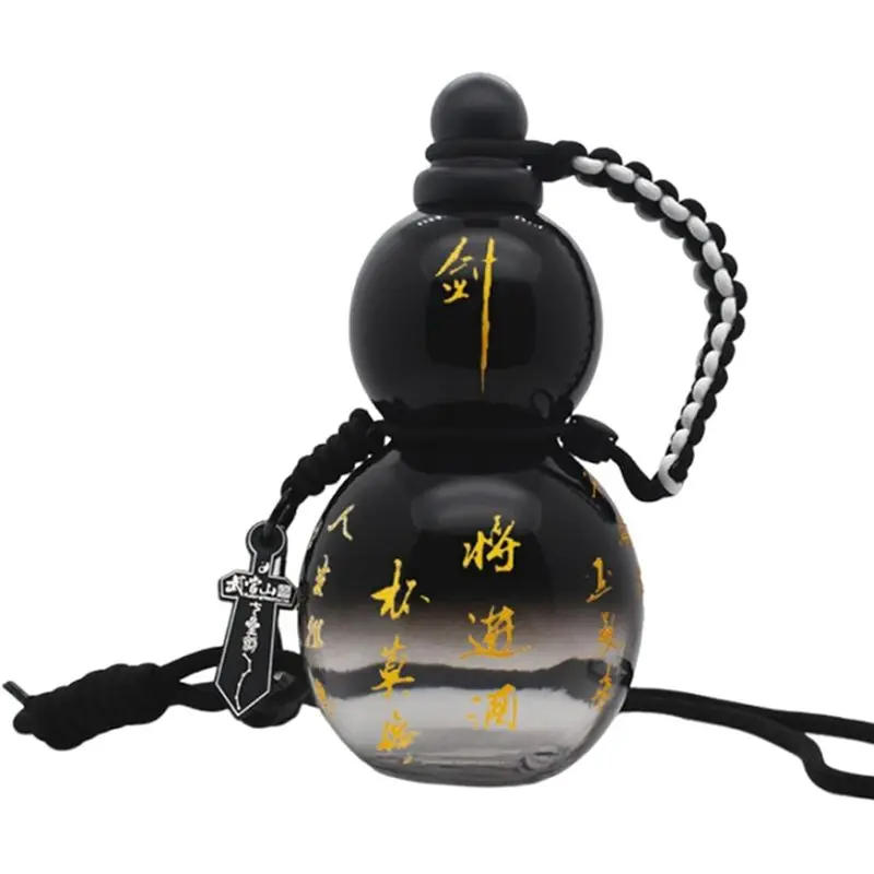 

2024 Gourd Water Bottle, 28 Oz Tritan, Leak Proof, With Strap, Waist Rope, Brush, Charm, DIY Stickers