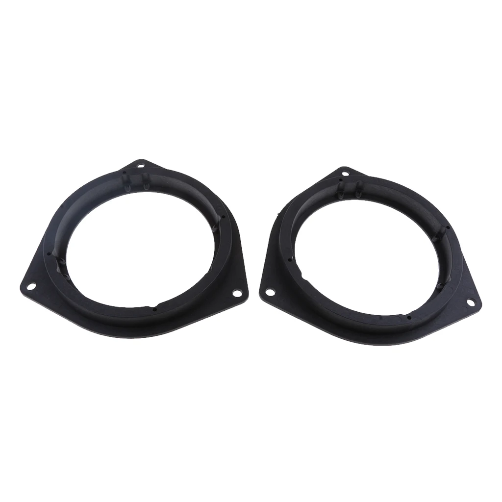 6.5Inch Car Speaker Spacers Adapter Black Plastic Mount Bracket Ring for Toyota / Corolla / Crown / BYD 2cm Depth 2 Pcs