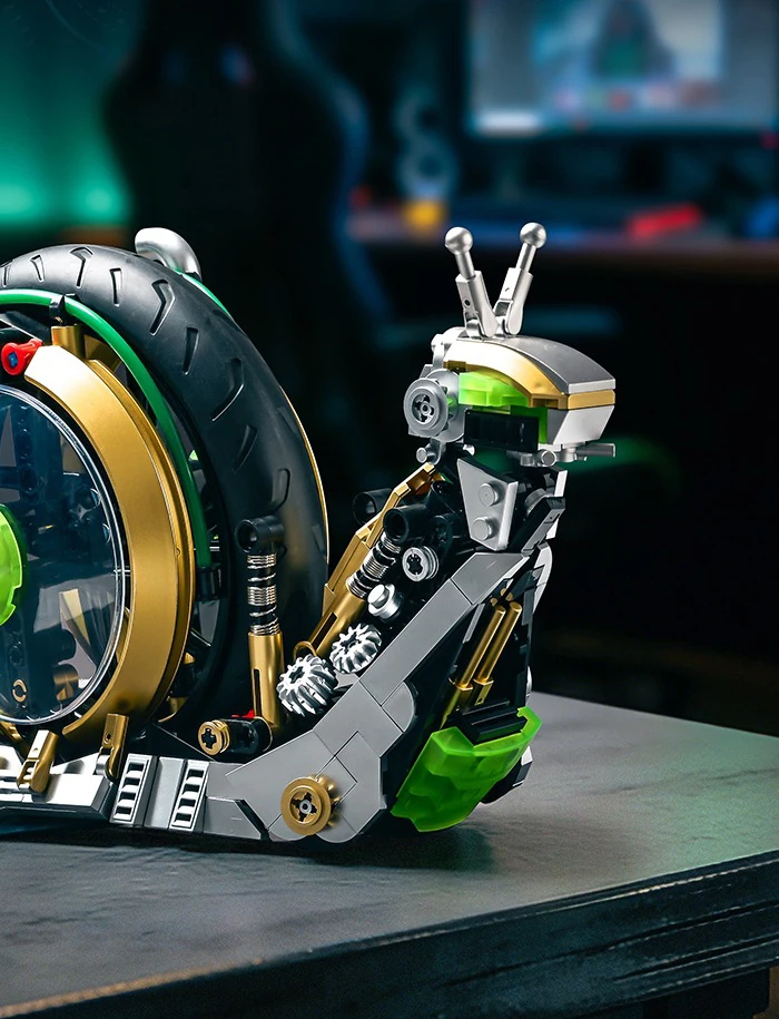 Idea Machine Tiere Kampf-Mecha Baustein Mechanischer Schneckenroboter Mech-Modell Ziegel-Konstruktionsspielzeug Sammlung für Geschenke – Detail 3