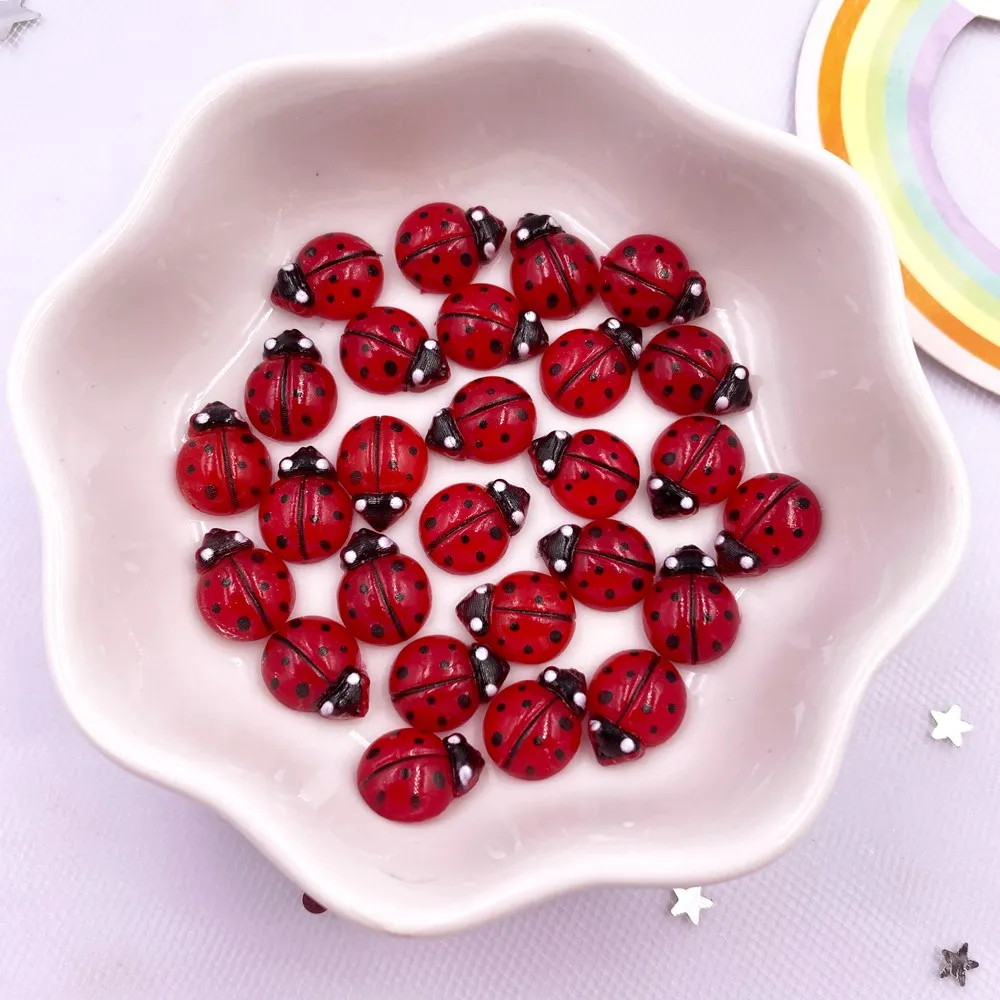 فن خنفساء كريستالي أحمر كريستالي صغير ، حجر راين مسطح لتماثيل الأظافر ، سجل القصاصات ، ديكور حفلات الزفاف بنفسك ، OL617 ، ملون ، 50 حرفة #4