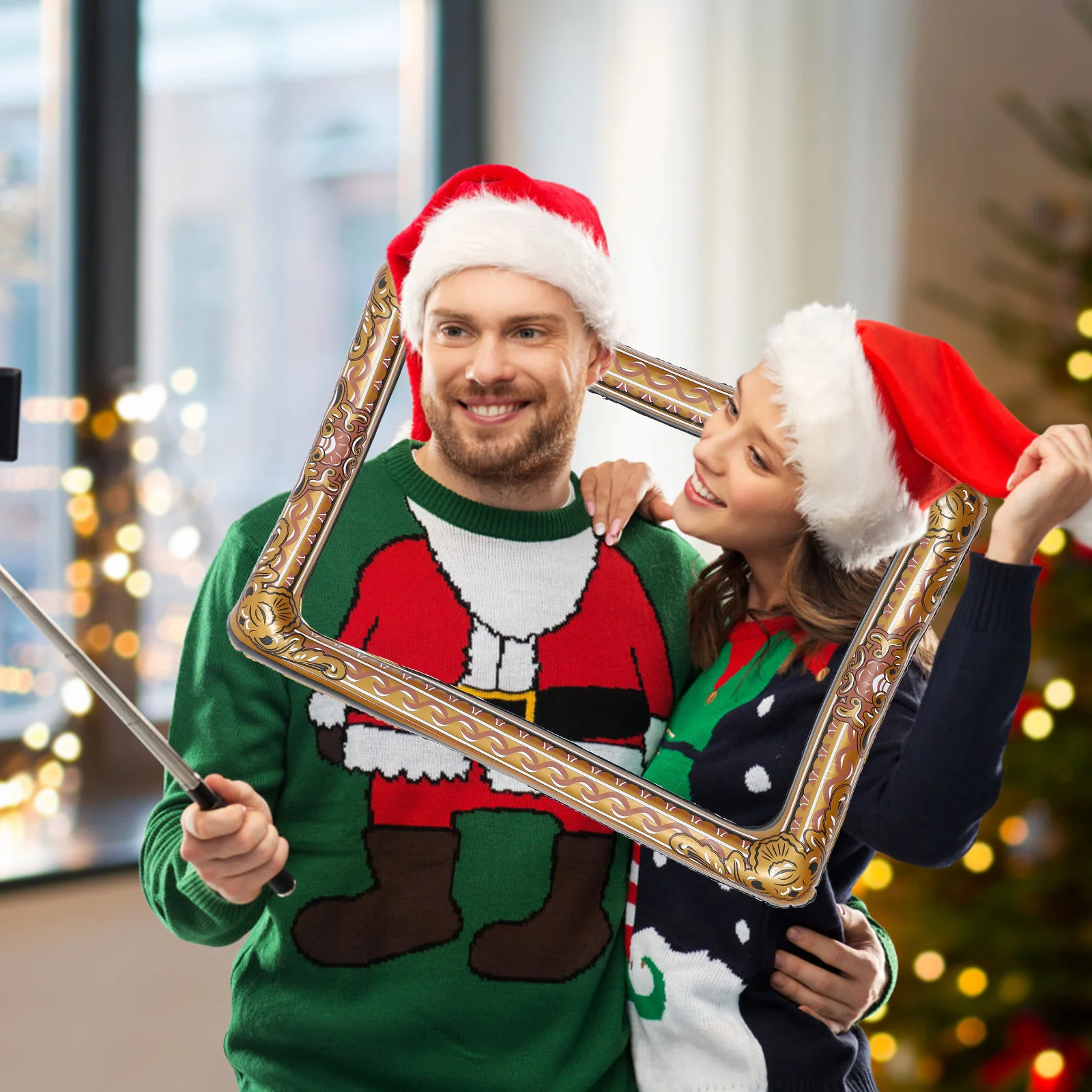 

PVC Inflatable Frame Party Photo Prop Easy to Move Selfie Picture Frame for Perfect Party Decoration Photo Booth Prop