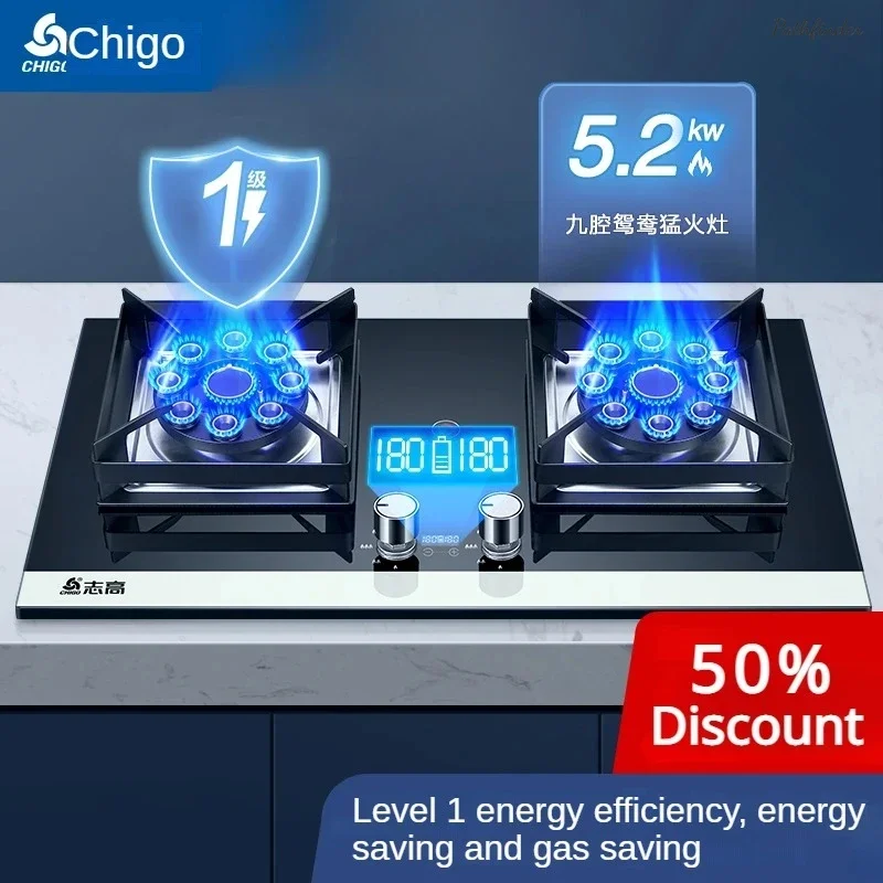 

Газовая плита. Двойная плита. Бытовой. Новый. Встроенный. Для природного газа и сжиженного газа. Высокая мощность. Жестокая печь.