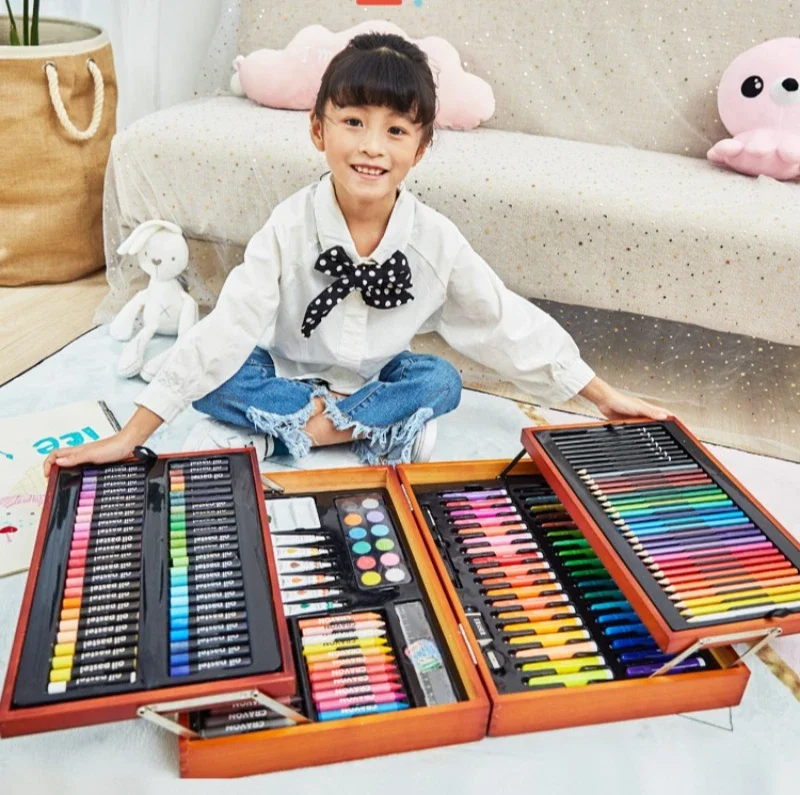 Ensemble d'outils de dessin pour enfants, jouets pour filles, cadeaux d'anniversaire pour enfants, 6, 8, 10 ans, garçons, écoliers du primaire, 61 journée des enfants