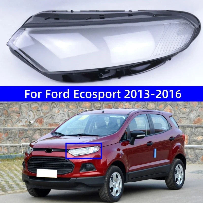 

X-T For Ford Ecosport 2013 2014 2015 2016 Car Lights Shell Transparent PC Material Headlights Lamp Cover