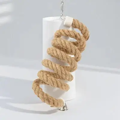 Bird Rope Perch Parrot Rope Bungees Hanging Stand Climbing Playing Foraging Small Parrot Accessories Bird Perch
