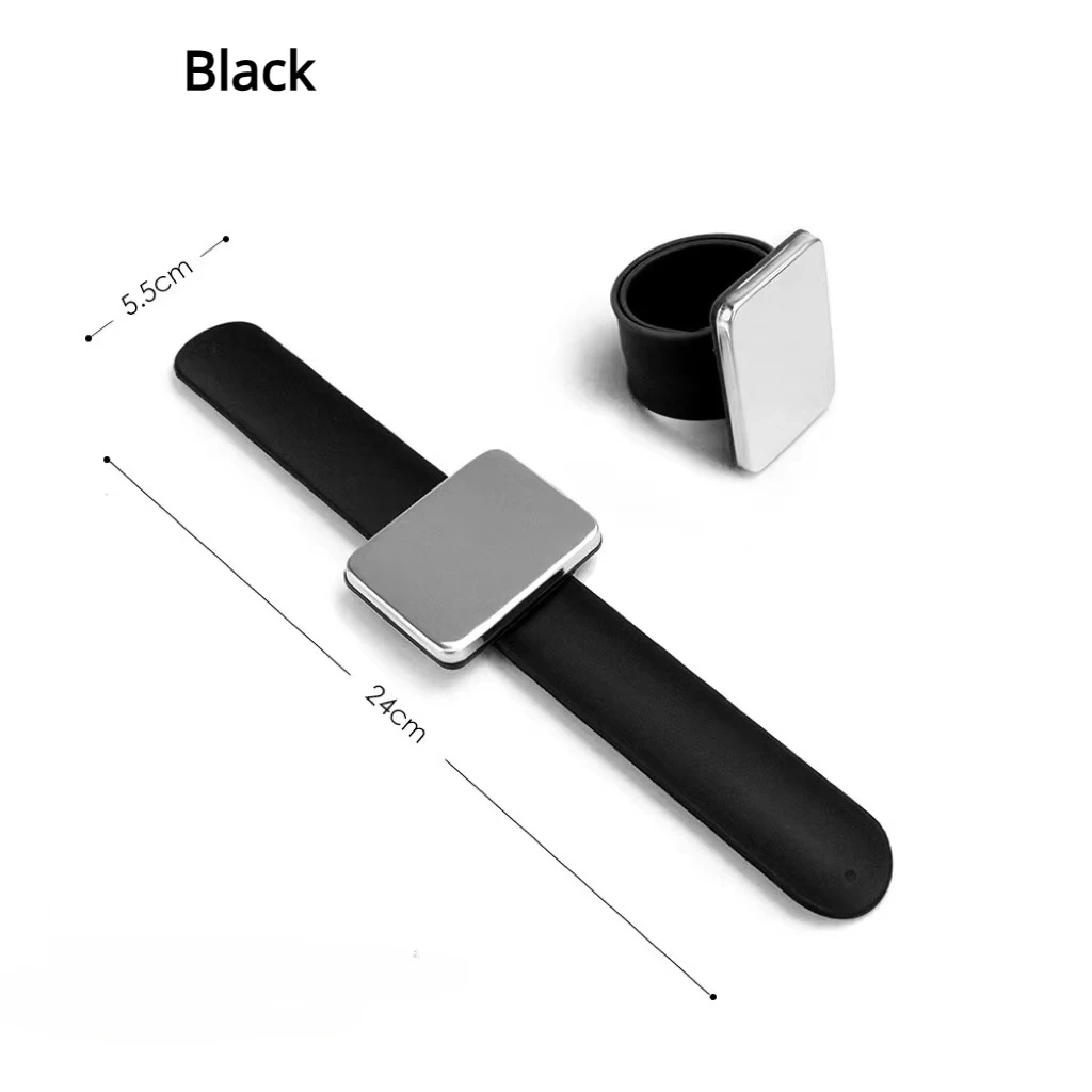 Magnetic Sewing PinCushion Silicone Wrist Needle Pad Safe Bracelet Pin Cushion Storage Sewing Pins Wristband Pin Holder