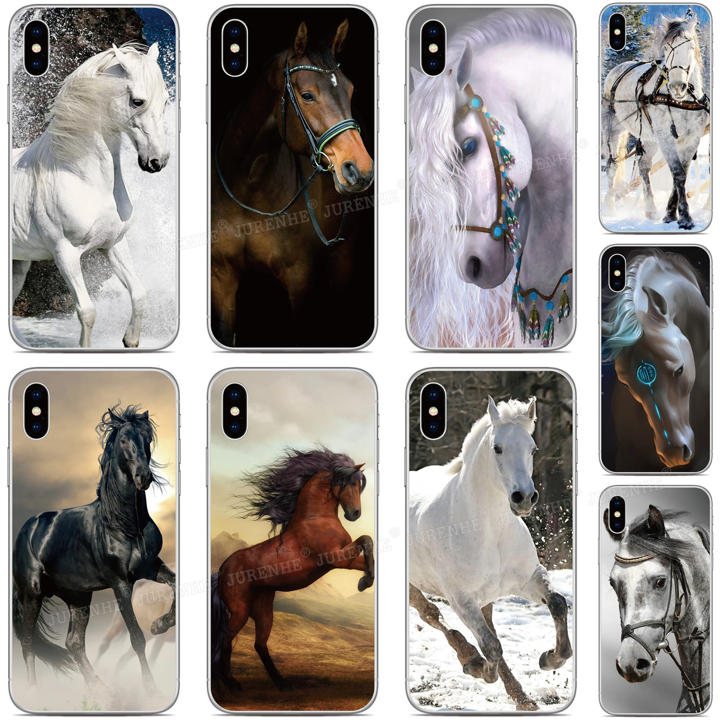 Black Horse Phone Case For Alcatel 1B 1S 1SE 1L Pro 1A 3 3L 3C 3V 3X 1 5033D 1C 1X 1V 2019 2020 2021 2022 TPU Soft Back Cover