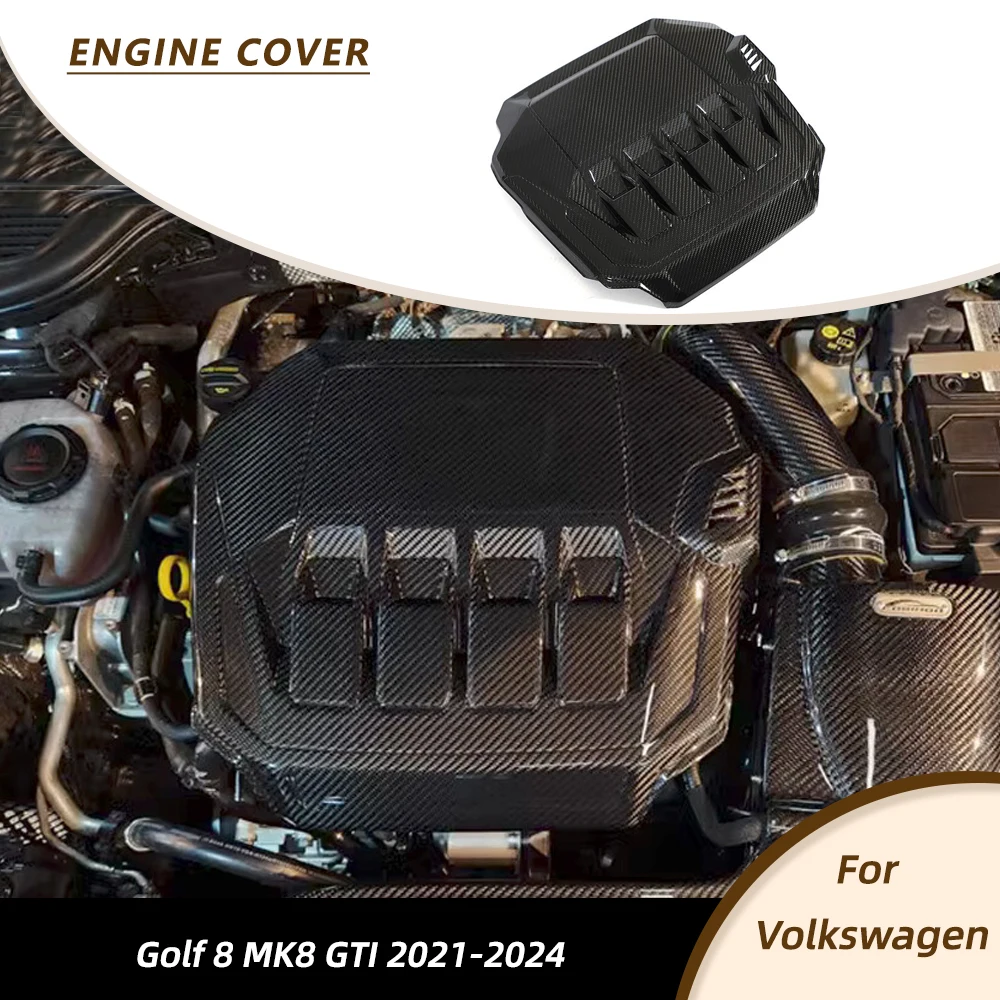 Auto Motorhaube Motorhaube Abdeckkappe für Volkswagen VW Golf 8 MK8 GTI/R Linie 2021-2023 Auto Motorhaube Motorhaube Abdeckung Dry Carbon
