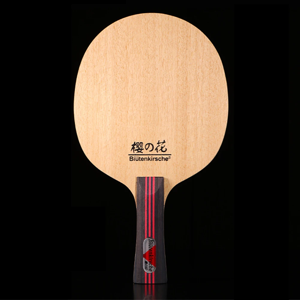 Yüksek kalite profesyonel karbon Fiber masa tenisi raket alt plaka saf ahşap Ping Pong Blade Paddle uzun Handl