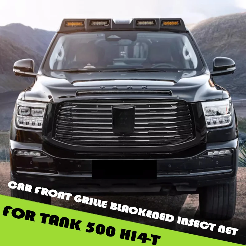 Araba Ön Izgara Kararmış cibinlik Tank 500 için Fit Hi4-T Spor Versiyonu İş Sürümü Siyah Savaşçı Izgarası Yükseltme Parçaları