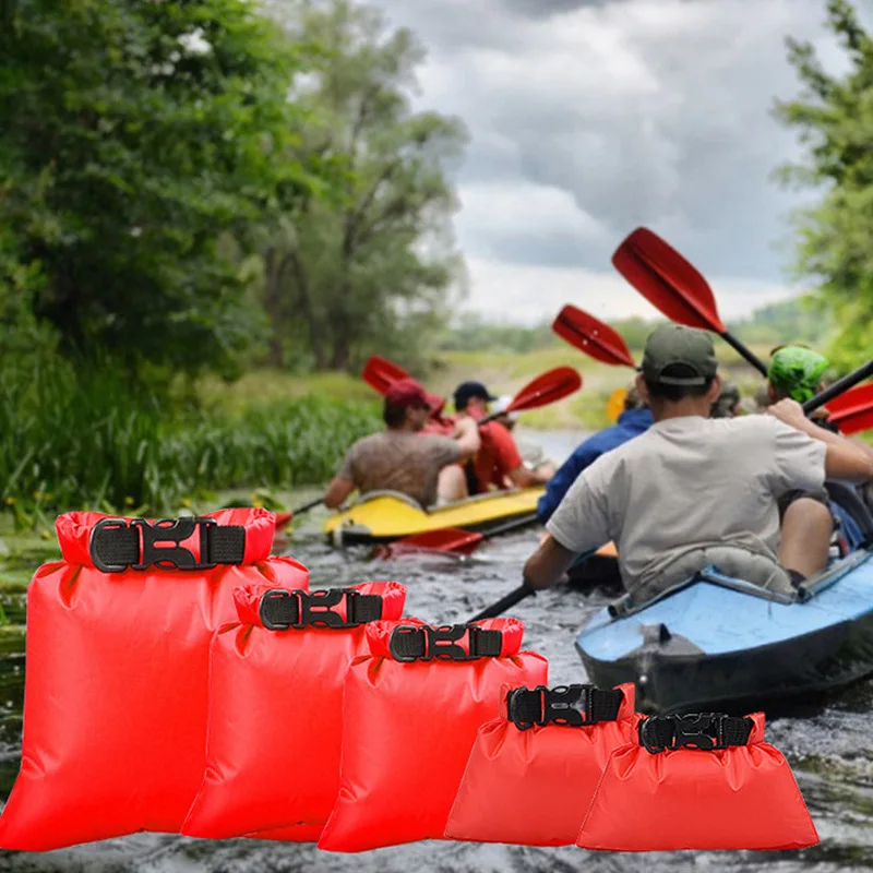 1 قطعة في الهواء الطلق مقاوم للماء السباحة حقيبة جافة الشاطئ التوى كيس التخزين التخييم الانجراف الغوص أكياس مع خطاف شريطي قابل للتعديل