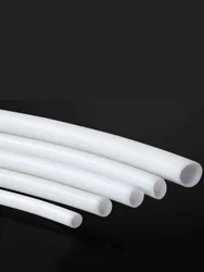 PTFE 튜브 파이프 대형 ID 0.8 1 1.5 1.6 2 2.5 3mm-12mm 필라멘트 화이트 고온 부식 저항 3D 프린터 부품 파이프