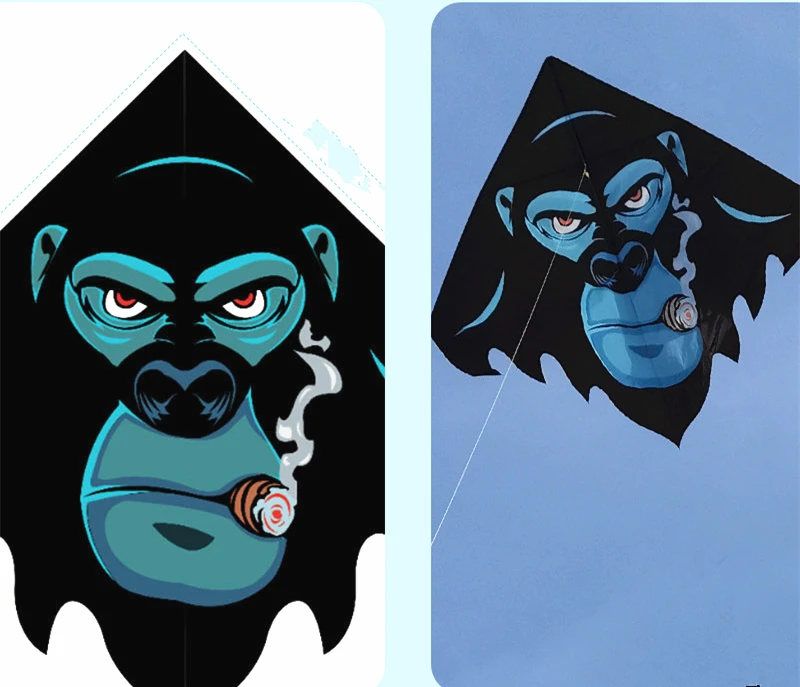 Large kites flying Outdoor toys sports gorilla kite nylon animal kite professional kites string line dragon kite factory weifang