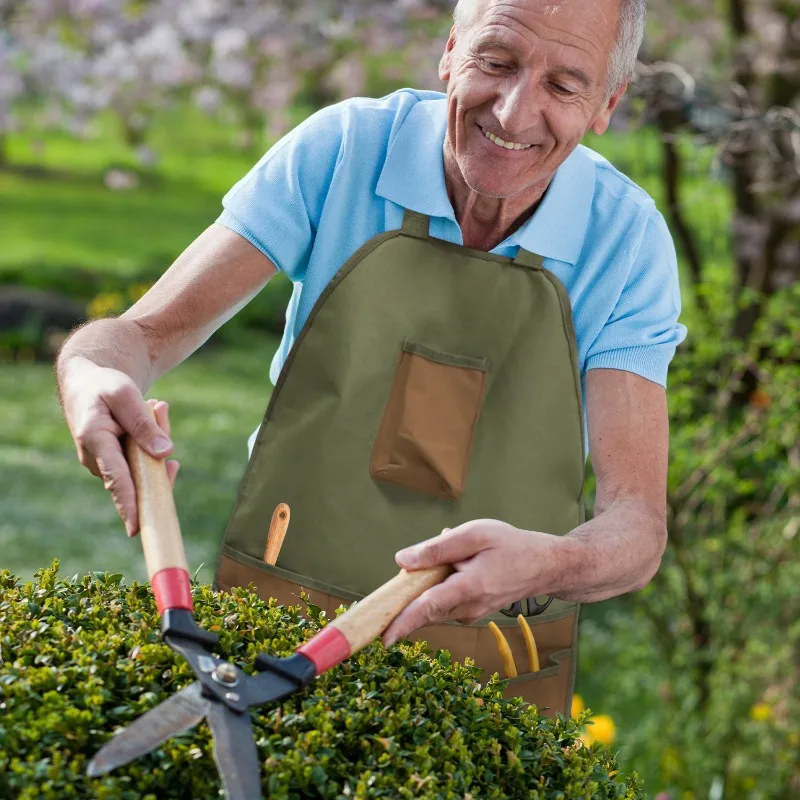 

Practical Gardening Leg Guard Apron Multi Pocket Oxford Fabric Extended Anti Dirty Protective