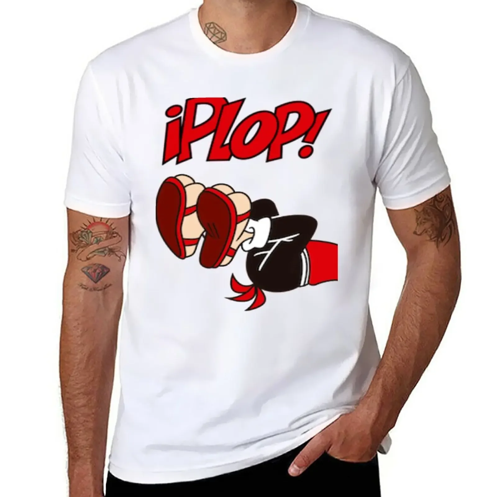 

Chilean Clothes, Chilean Accessory, Plop! T-Shirt vintage clothes customizeds mens cotton t shirts