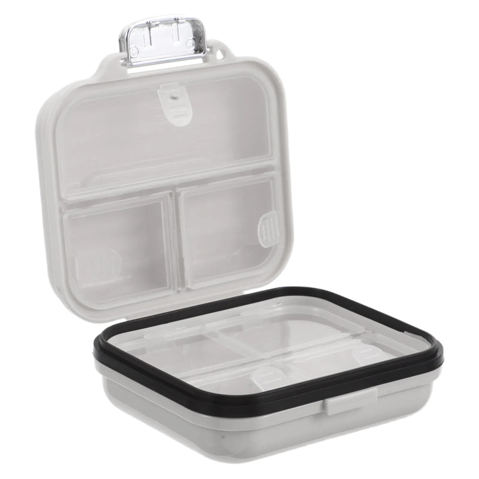 

Еженедельный портативный органайзер для таблеток на 7 отделений, компактный, для отслеживания лекарств, дорожный карманный органайзер для ежедневного приема лекарств