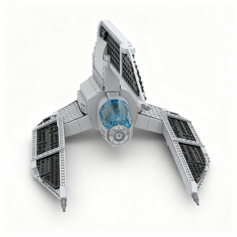 

680 деталей MOC Seinar Fleet Systems TIE Ph Phantom Star Battle: Конструктор, модель космического корабля, игрушка для сборки, рождественский подарок для детей