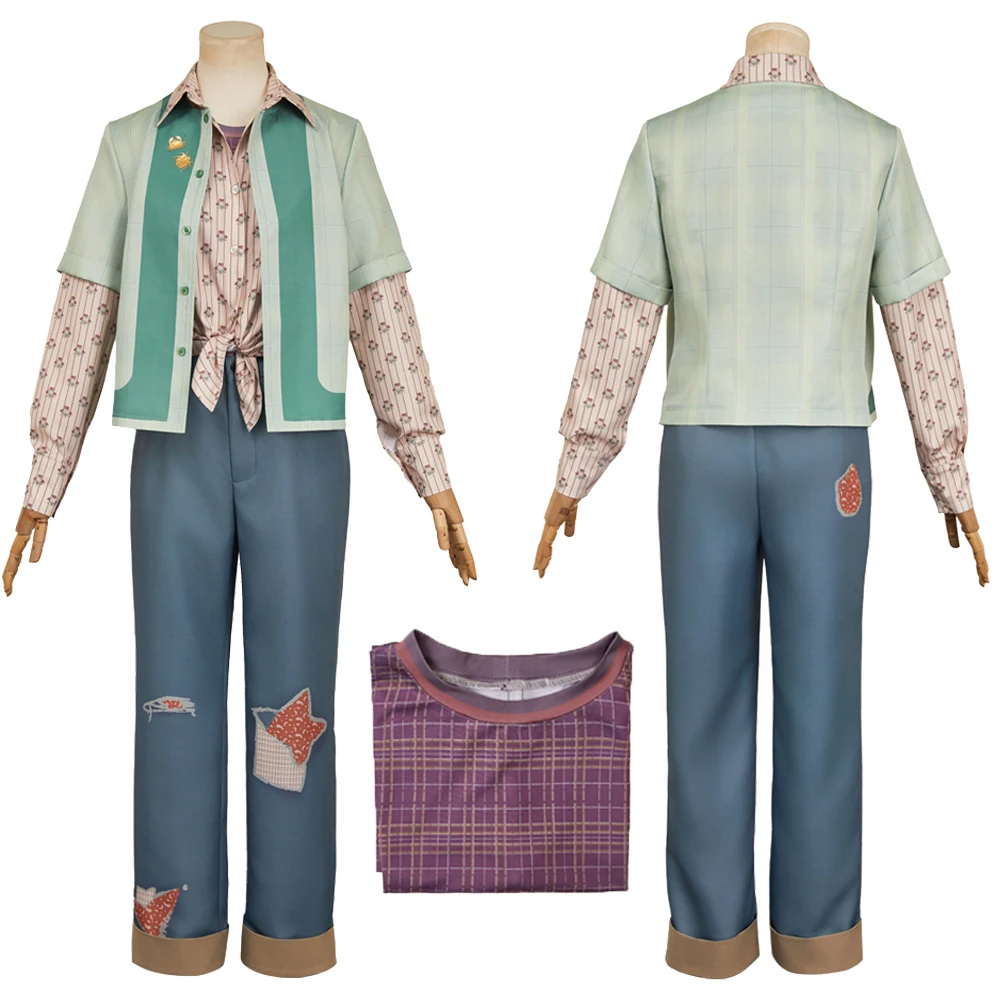 

ST 5 Max Mayfield Cosplay Green Coat Costume Printed Shirt Clothes Set Women Uniform Halloween Outfits Carnival Party Disguise