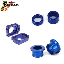 Motorcycle CNC Front Rear Wheel Hub Spacer Chain Adjust Axle Blocks For Yamaha YZ250F YZ450F YZ 250 450 F 250F 450F 2014-2021