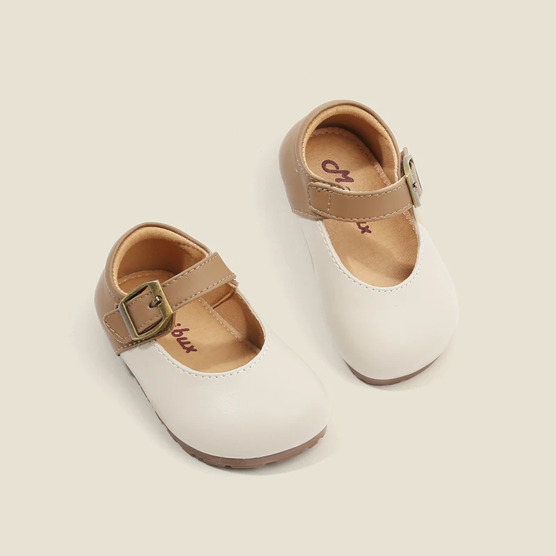 

Girls shoes temperament small leather shoes spring baby children toddler shoes female baby single shoes
