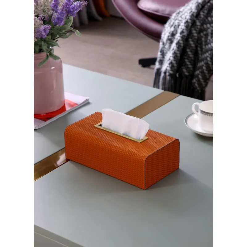 Caixa de armazenamento de couro