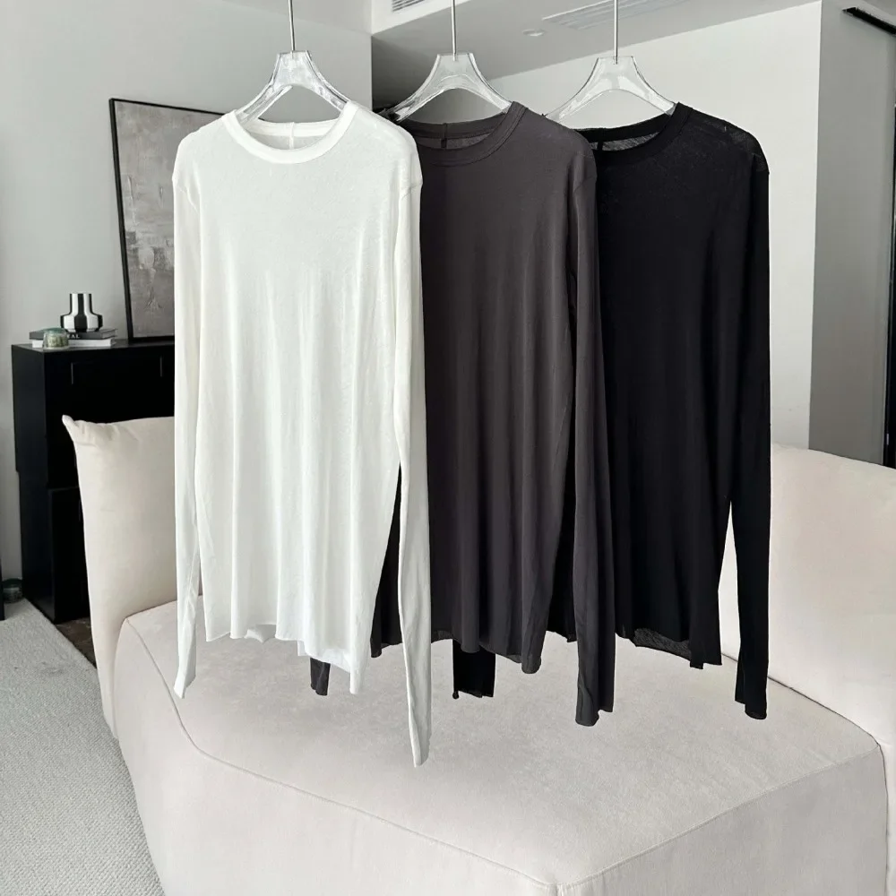 Comfortable Three Colors Slim Fit Loose Hem Bottom Shirt T-Shirt Women Tops