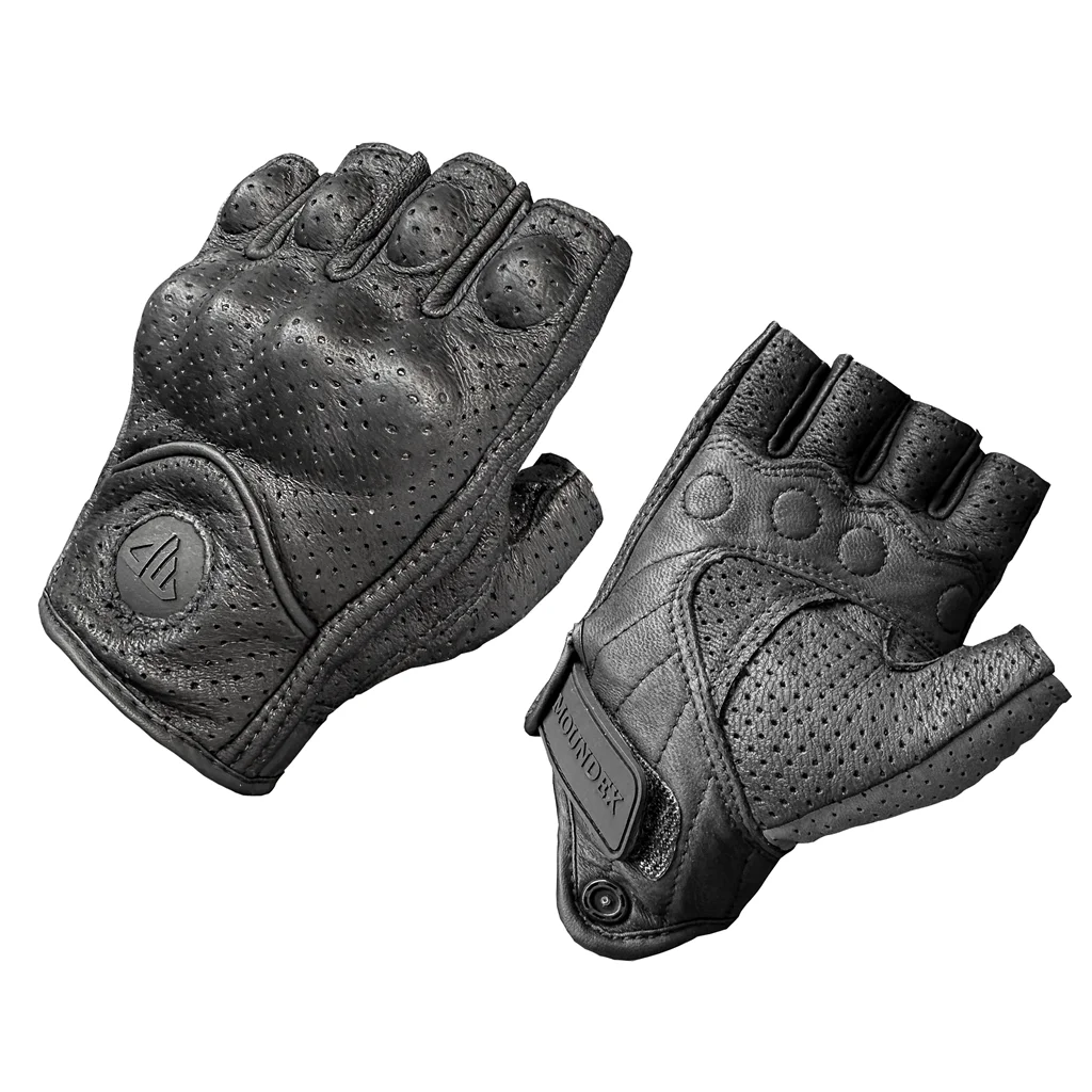 

Summer Motorcycle Gloves Half Finger Racing Luva Cycling Motocross Glove Dirt Bike Motocross Riding Breathable Genuine Leather
