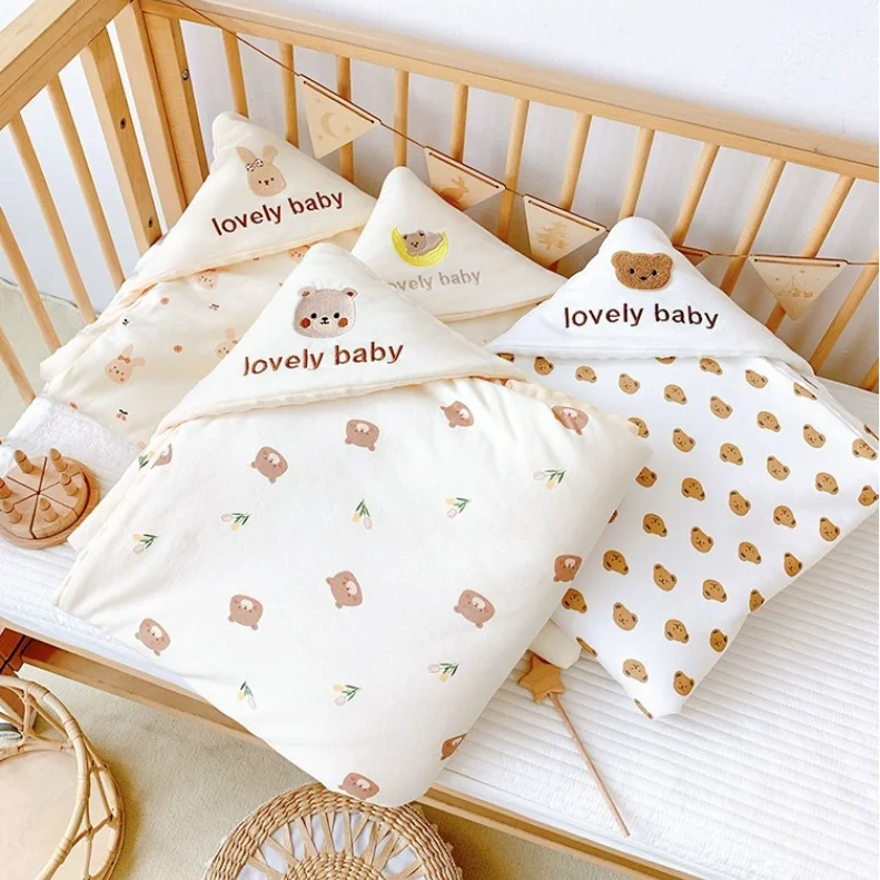 Soft Newborn Winter Warm Baby Wrap Blankets Baby Sleeping Bag Envelope For Newborn Sleepsack Cotton thicken Cocoon for baby